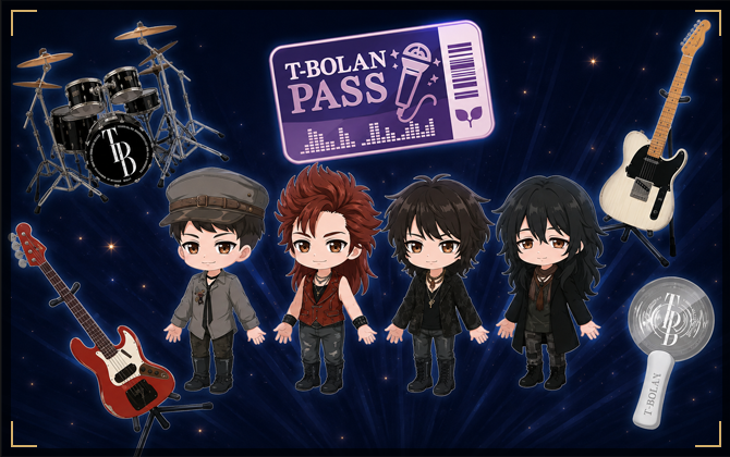 T-BOLANコラボアイテムとT-BOLAN PASS